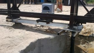 Купить сваи для ворот в Ачинск. Заказать ворота на сваях под ключ от 21469 руб
